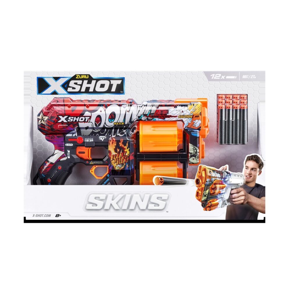 X-SHOT Skins, puška, sa spužvastim mecima - Dread