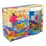 TUBAN, set, hidrofobni pijesak - 5 boja + akvarij - Slika 3