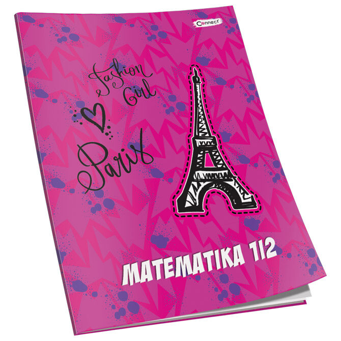 Obrazac školski matematika za 1 i 2razred Premium Connect Girl