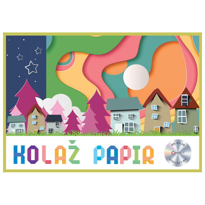 Kolaž papir 25 listova A4 Connect