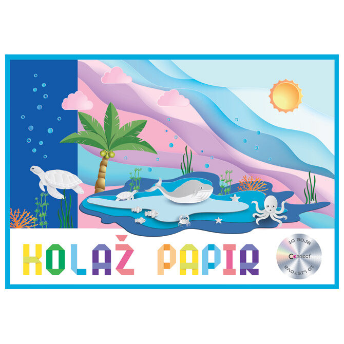 Kolaž papir 10 listova A4 Connect
