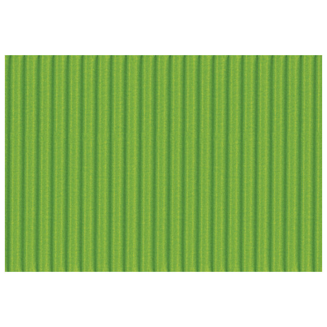 Papir ukrasni dvoslojni rebrasti B2 pk10 300g Heyda 20-47132 53 svijetlozeleni