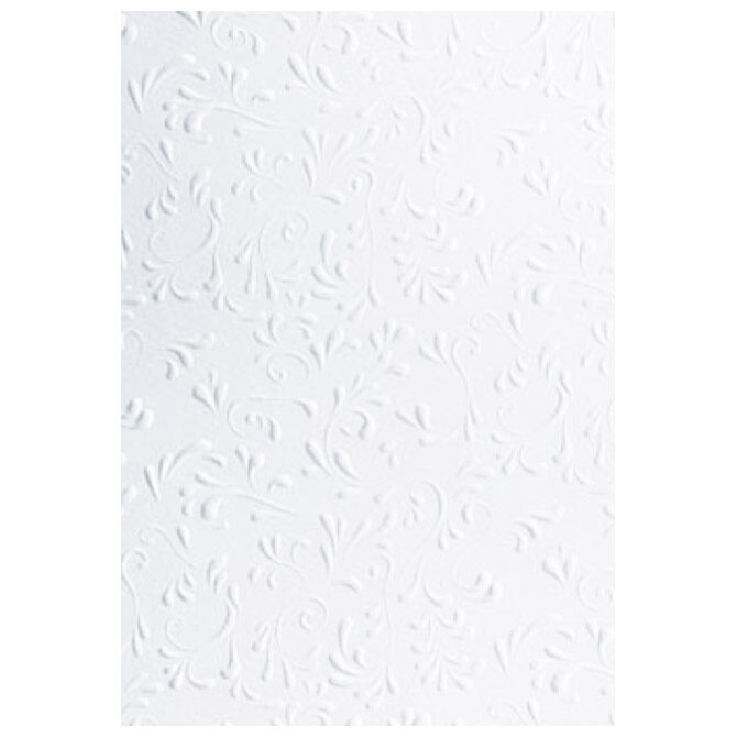 Papir ukrasni s uzorkom A4 220g pk20 Roma Heyda 20-47726 15 bijeli