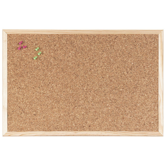 Ploča pluto  40x30 cm jednostrana drveni okvir Bi-Office