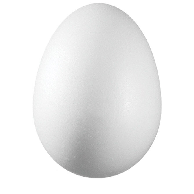Ukras od stiropora  8 cm jaje pk10 Knorr Prandell 21-6768040 bijeli