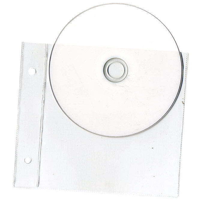 Fascikl uložni pvc za 1 CD 125x125 mm pk25 100my US.