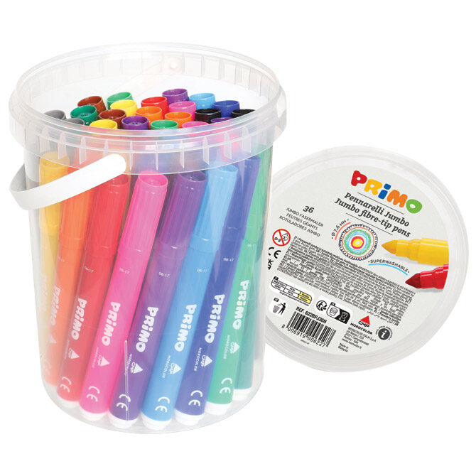 Flomaster školski  36boja (12bojax3komada) u pp kantici Jumbo Primo 622BPJ36N