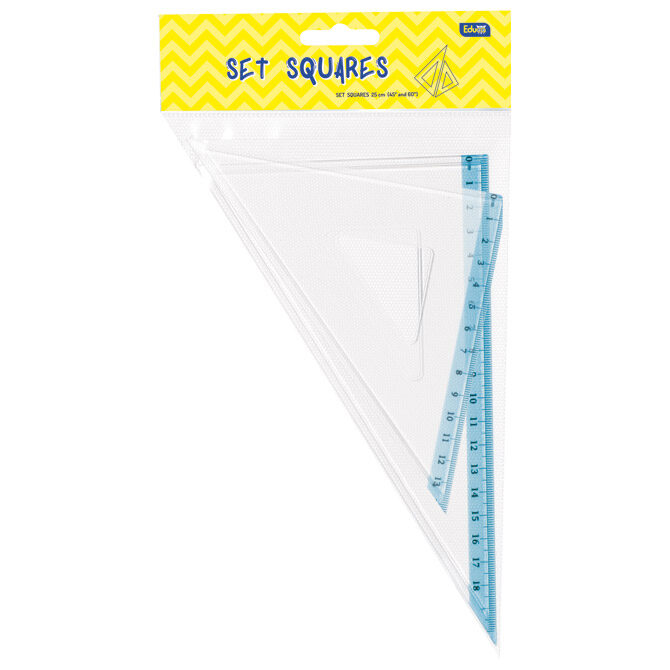 Trokut pvc 14 cm (45°+60°) pk2 mali Educa blister
