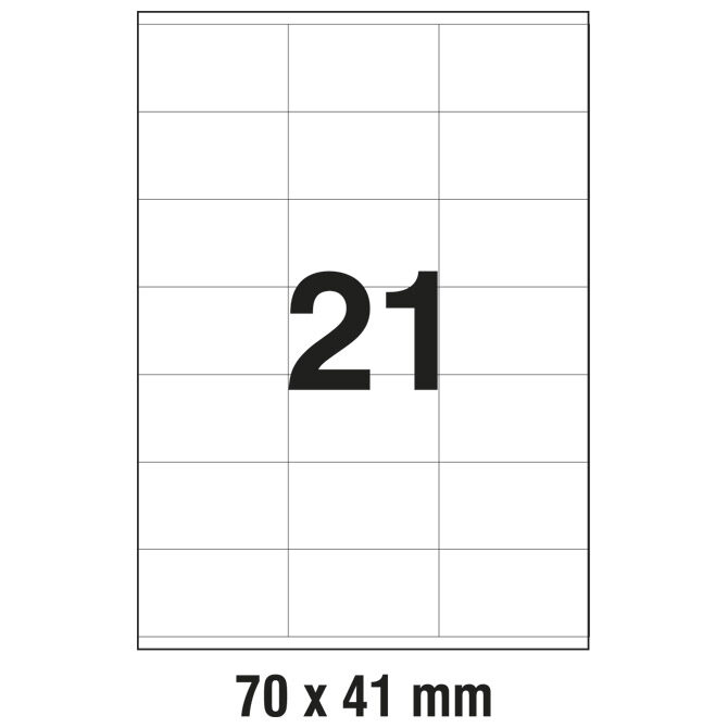 Etikete ILK  70x41 mm pk100L Zweckform 3481