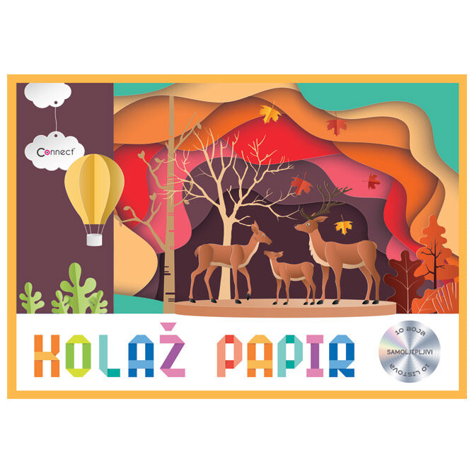 Kolaž papir 10 listova B5 samoljepljivi Connect