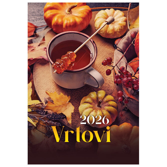 Kalendar "Vrtovi 2026" 13 listova, spirala