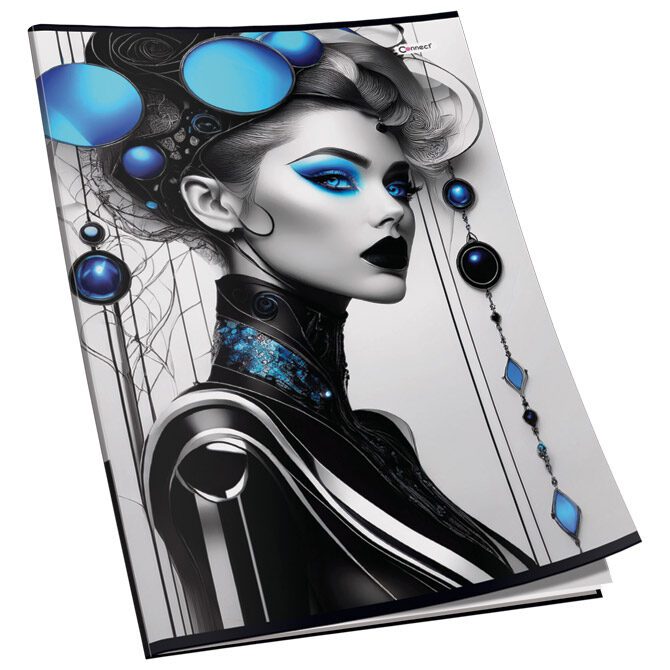 Teka meki uvez A4 čista 40L 80g glitter Connect sortirani motivi