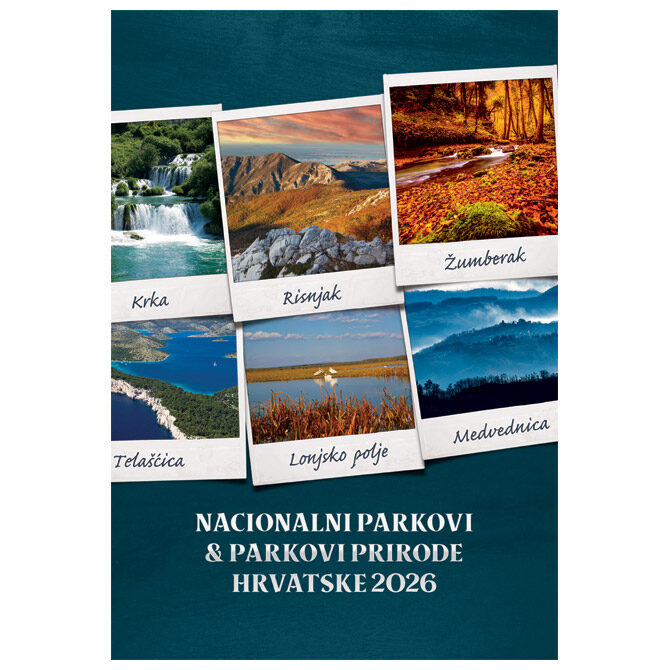 Kalendar "Nacionalni parkovi i Parkovi Prirode 2026" 13 listova, spirala