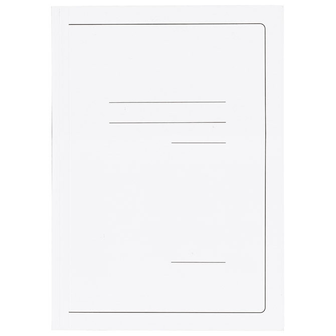 Fascikl klapa karton lak A4 215g Vip Fornax bijeli