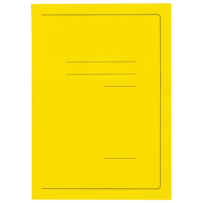 Fascikl klapa karton lak A4 215g Vip Fornax žuti