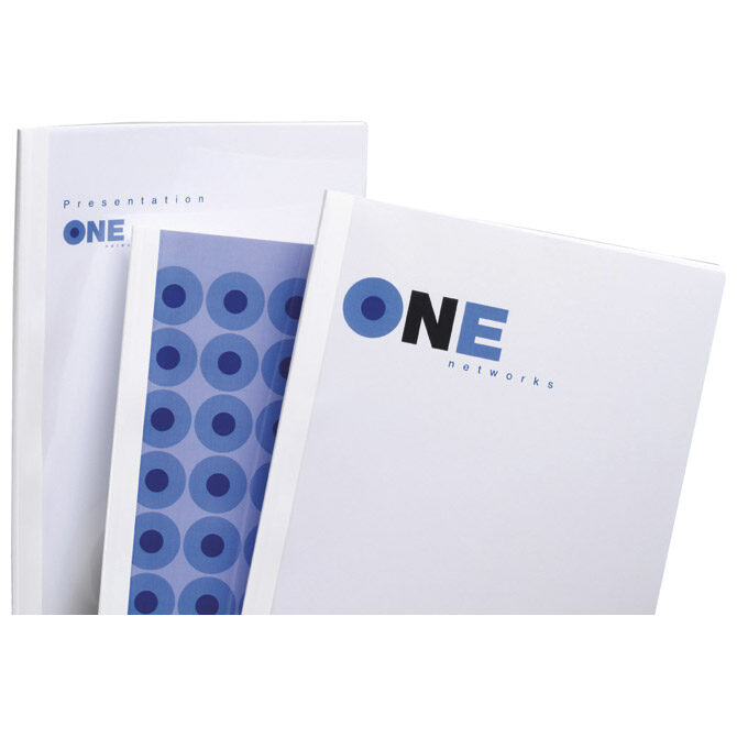 Korice za termo uvez  3 mm 220g sjajne A4 pk100 GBC TC080370 bijele