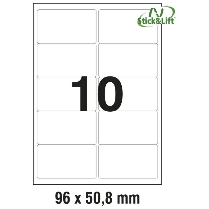 Etikete ILK  96x50,8 mm odljepljive pk25L Zweckform L4744REV-25