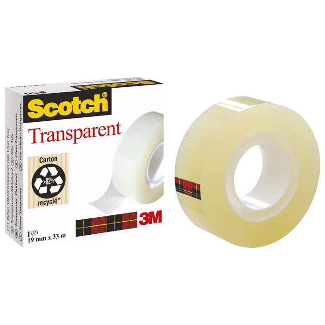 Traka ljepljiva 19 mm/33m Scotch 550 3M.prozirna