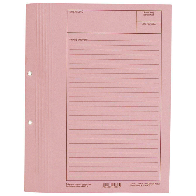 Obrazac A-215/R fascikl omot zaključenog posla s inozemstvom Fokus!!