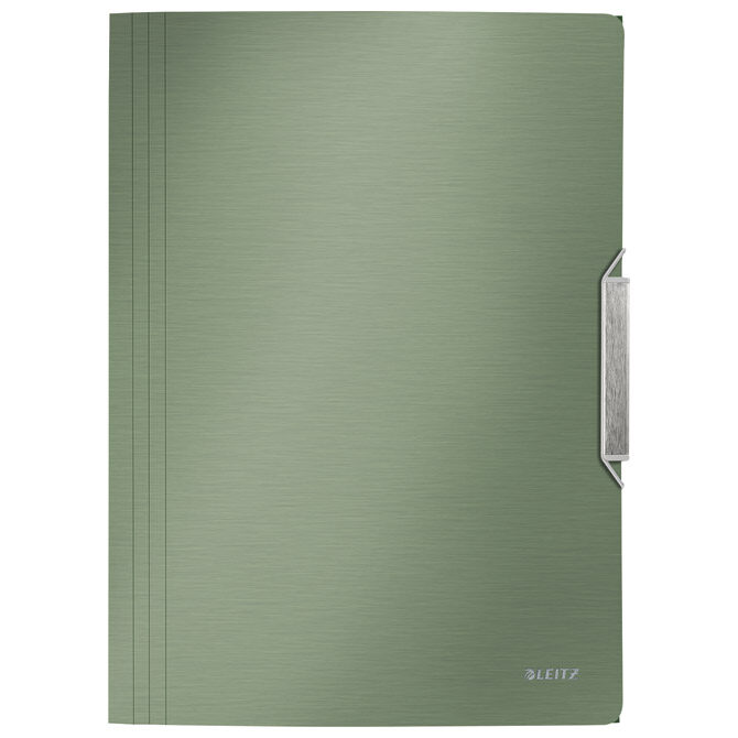 Fascikl klapa s gumicom pp A4 Style Leitz 39770053 metalik zeleni