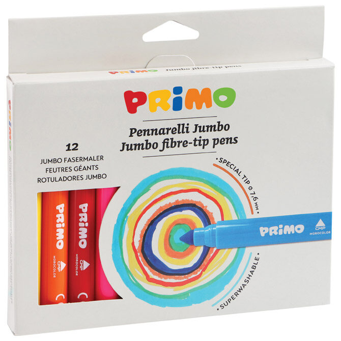 Flomaster školski  12boja Jumbo Primo 603JUMBO12 blister