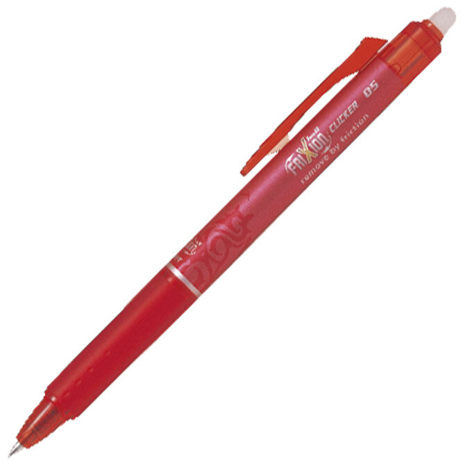 Roler gel 0,5 mm Frixion ball clicker piši-briši Pilot BLRT-FR5-R crveni