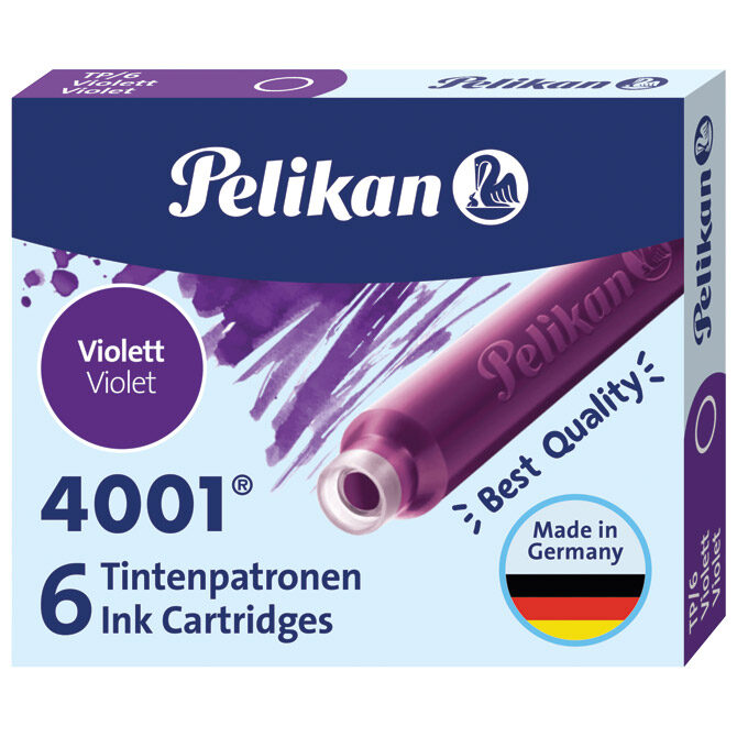 Tinta za nalivpero patrone pk6 4001 Pelikan 301697 (400142568) ljubičasta