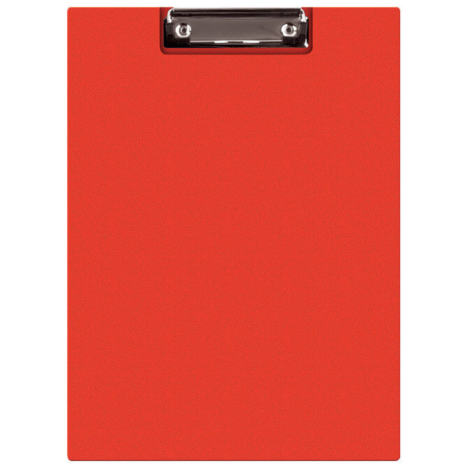 Ploča klip s preklopom+kvačica A4 pp Donau 2705001PL-04 crvena