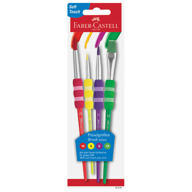 Set kistova od sintetičkih vlakana pk4 Faber-Castell 481600 sortirano blister