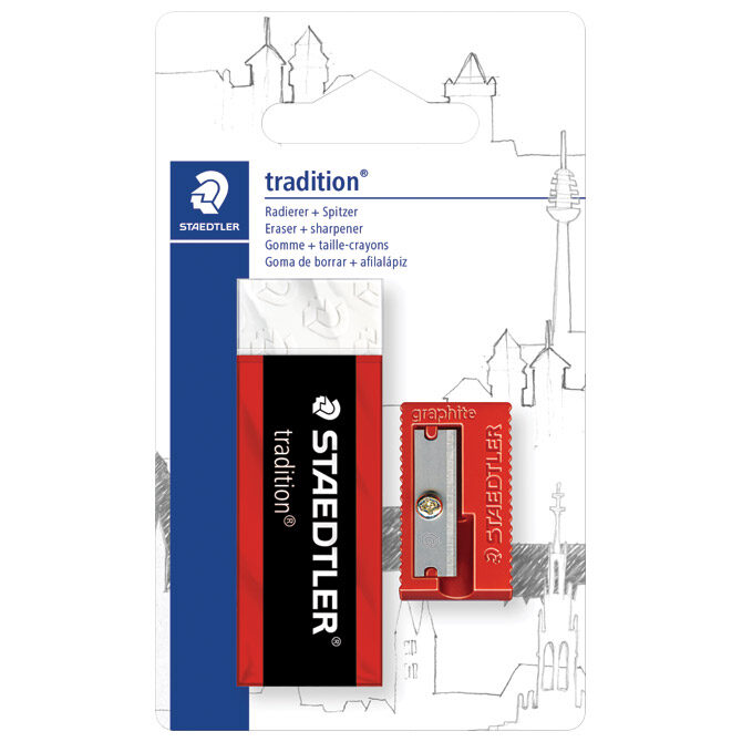 Gumica+šiljilo Staedtler 526 T-S1BK blister