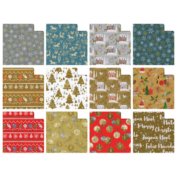 Papir ukrasni rola 70x200 cm Raso Prestigio novogodišnji Rex-Saul Sadoch R33J1NAR