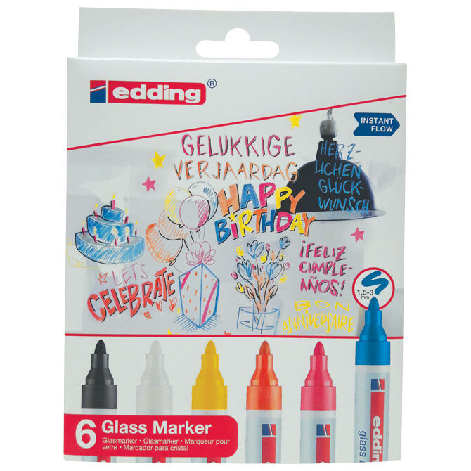 Marker za staklo 1,5-3 mm Edding 95/6 blister