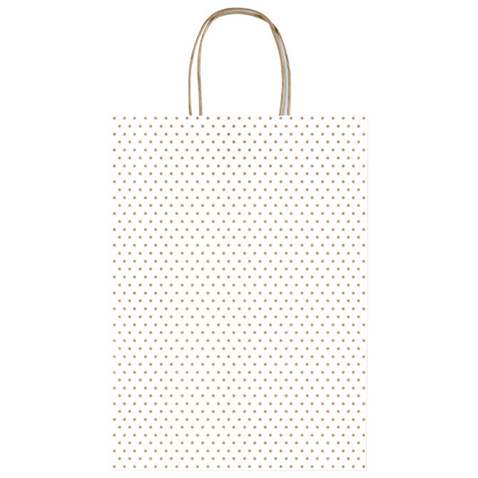 Vrećice ukrasne 36x41x12 cm točkice Rex-Saul Sadoch SDF36-249D bijele!!