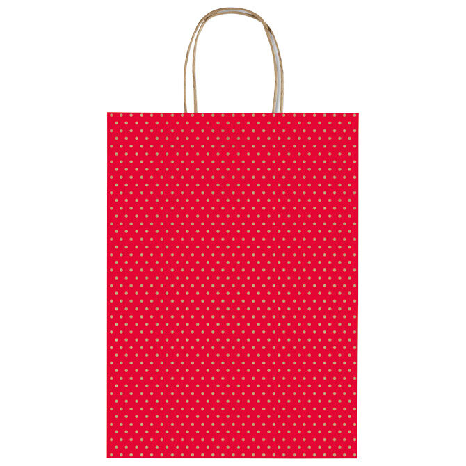 Vrećice ukrasne 26x36x12 cm točkice Rex-Saul Sadoch SDF26-250D crvene!!