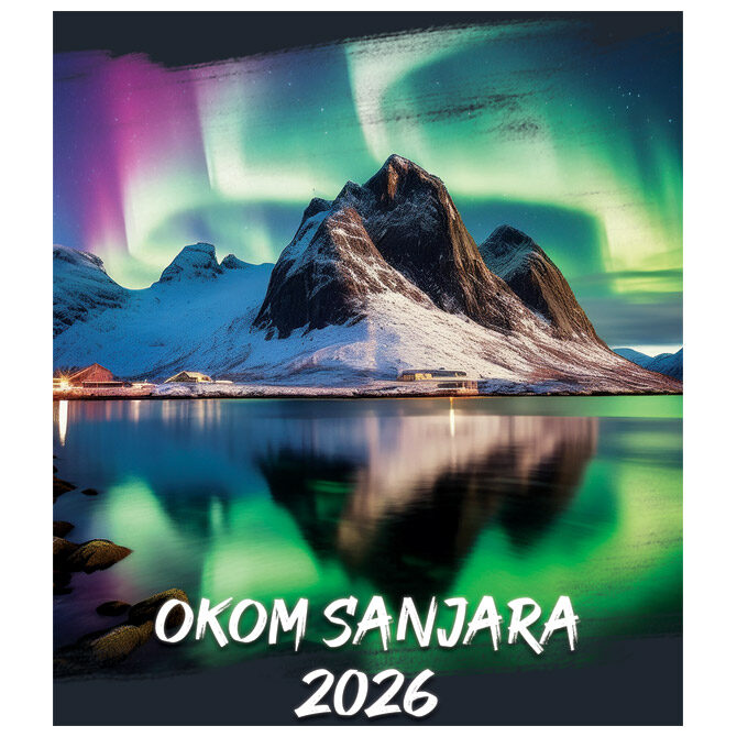 Kalendar "Okom sanjara 2026" 13 listova, spirala