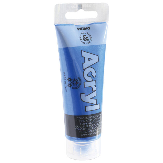 Boja akrilna  75ml pvc tuba Primo 420TAM75521 metalik plava