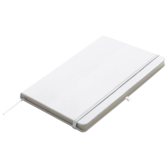 Notes 13x21 cm čisti 80L s gumicom Kiel bijeli