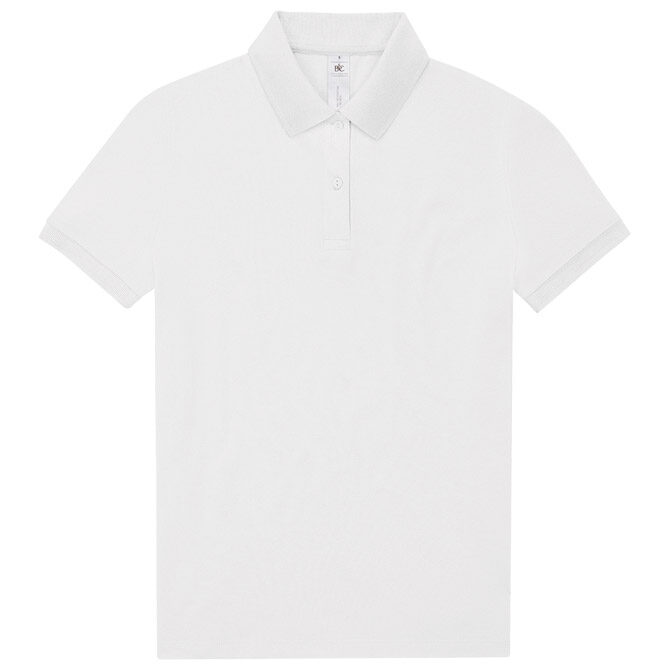 Majica kratki rukavi B&C MyPolo180 Women 180g bijela L