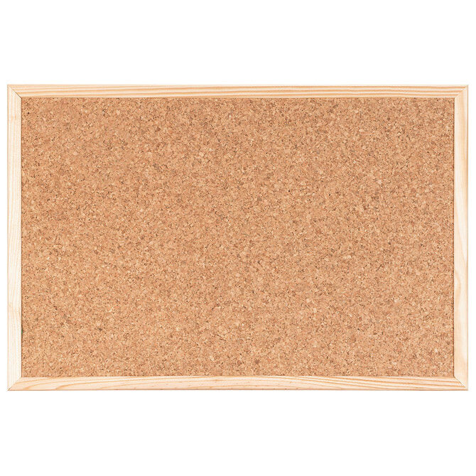 Ploča pluto 120x90 cm obostrana drveni okvir Bi-Office