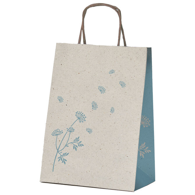 Vrećice ukrasne 26x36x12 cm Carta Erba Rex-Saul Sadoch SDF26-302F bijela/plava