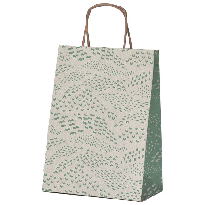 Vrećice ukrasne 36x41x12 cm Carta Erba Rex-Saul Sadoch SDF36-309F bijela/zelena