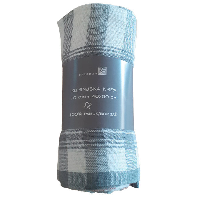 Pribor za čišćenje-krpa kuhinjska 40x60 cm pk10 sortirano!!