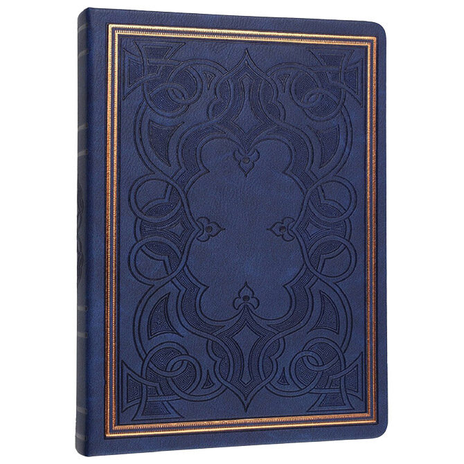 Notes 20,5x14,5 cm crte 160L bez zatvaranja Old Book Marker tamnoplavi 8684