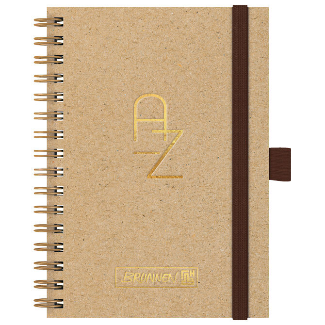 Adresar telefonski 100x145 mm A-Z spiralni s gumicom Brunnen 10-6465072 bež