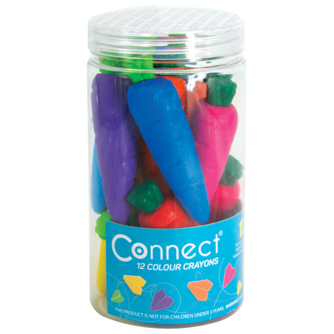 Boje voštane 12 boja čaša Mrkvice Connect