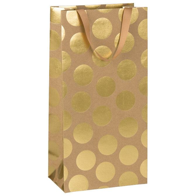 Vrećice ukrasne-2 boce 18x36x10,5 cm  Stewo 6462 80 zlatna blister