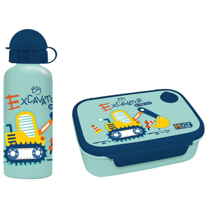 Set Boca 500ml + kut.za užinu Excavator Must Diakakis 000586460