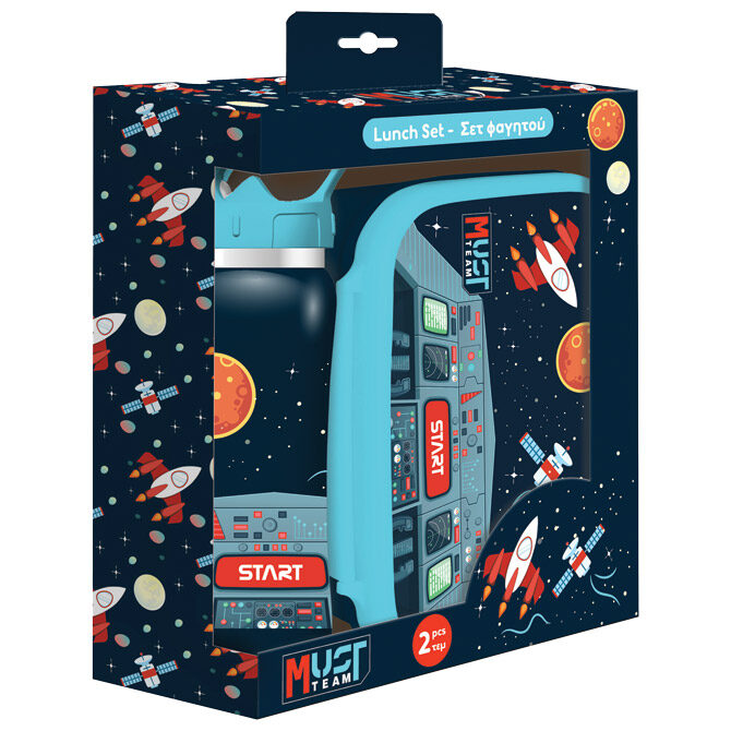 Set Boca 500ml + kut.za užinu Spaceship Must Diakakis 000586469