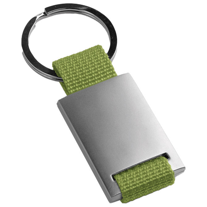 Privjesak za ključeve metal-textil Stricker 93077119 zeleni