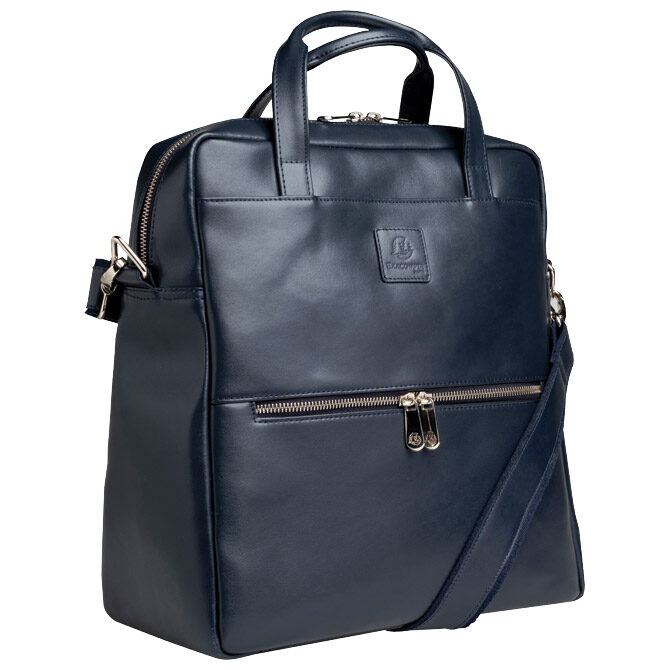 Torba poslovna kožna ženska Exactive Exacompta 17237 tamnoplava